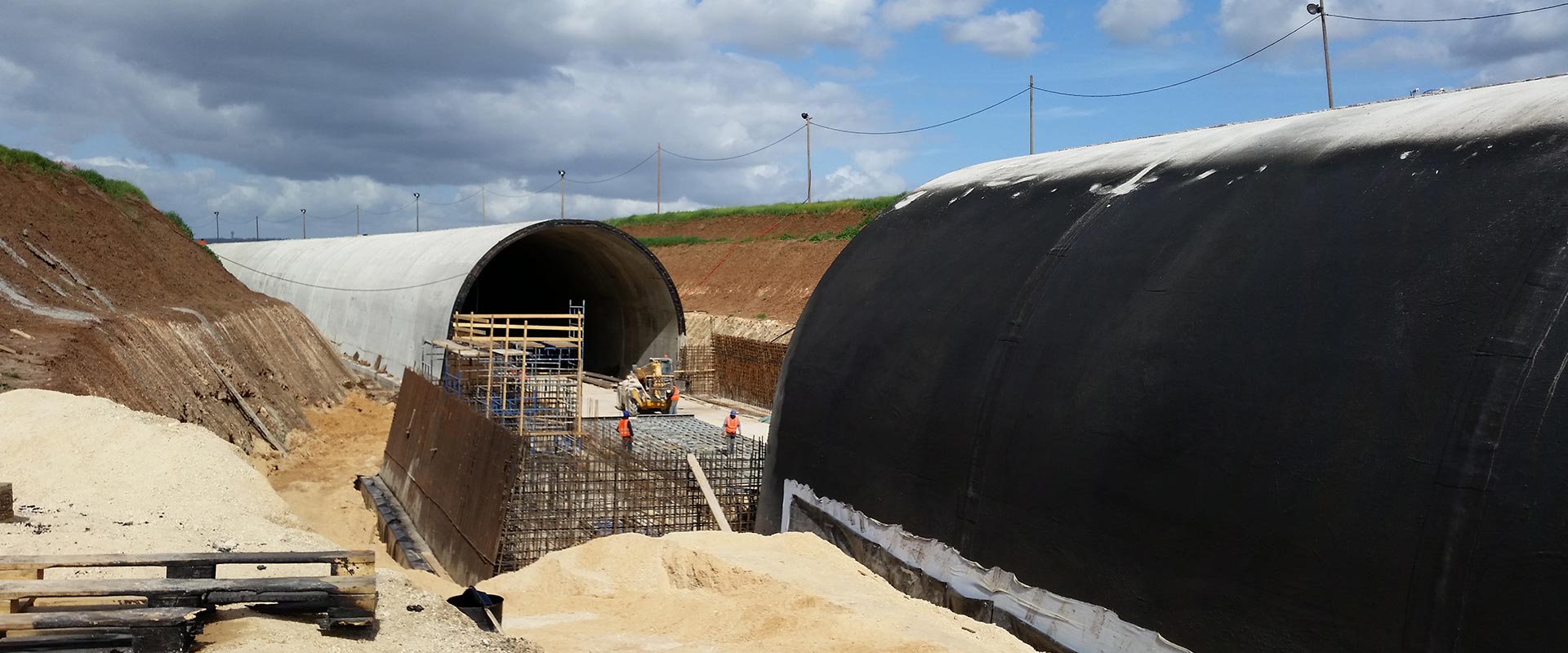 איטום מנהרת הרכבת בעפולה עם פלקסיגום